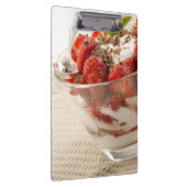 Porte-bloc Dessert de fraise avec du yaourt frais (Swatch)