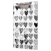 Porte-bloc Dessin adorable de Black Heart Scribble (Gauche)