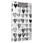 Porte-bloc Dessin adorable de Black Heart Scribble (Swatch)