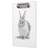 Porte-bloc Dessin au crayon de lapin mignon (Gauche)