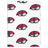 Porte-bloc Dessin Kawaii Sushi, Riz de Poisson et Algues (Dos)