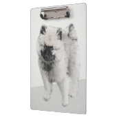 Porte-bloc Dessin Keeshond Chiot - Joli dessin original Chien (Gauche)