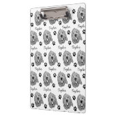 Porte-bloc Dessin personnalisé Goldendoodle Chien (Gauche)