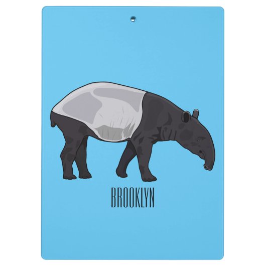 Porte-bloc Dessin sur Tapir (Dos)