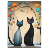 Porte-bloc Deux chats charmants (Dos)