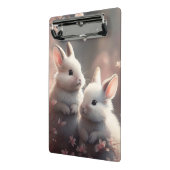 Porte-bloc Deux lapins mignons avec sakura Mini Porte - bloc (Angle2)