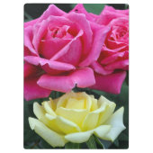 Porte-bloc Deux roses roses (Dos)