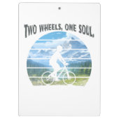 Porte-bloc Deux roues, une âme. vélo sport (Dos)