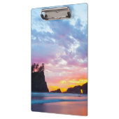 Porte-bloc Deuxième plage au coucher du soleil, Washington (Gauche)