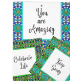 Porte-bloc DÉVELOPPER des plans de piste inspirationnels moti (Dos)