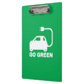 Porte-bloc Devenez écolo ~ Conduite de voitures électriques (Gauche)