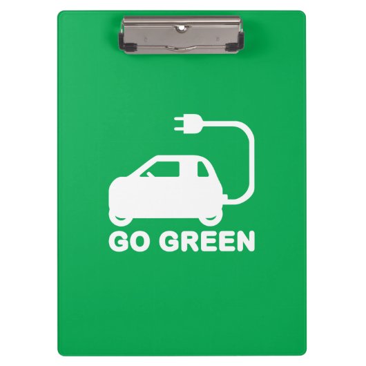 Porte-bloc Devenez écolo ~ Conduite de voitures électriques (Devant)