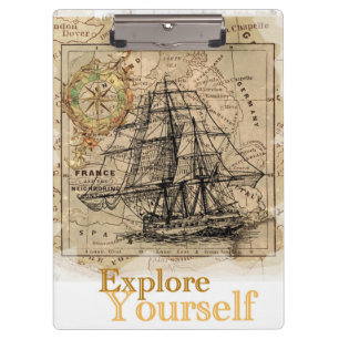 Porte-bloc Devis d'auto-amélioration tendance et élégante Mot