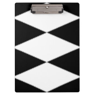 PORTE-BLOC DIAMANTS NOIRS ET BLANCS