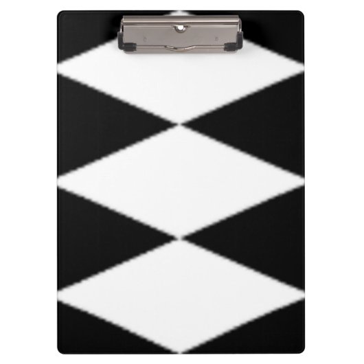 PORTE-BLOC DIAMANTS NOIRS ET BLANCS (Devant)
