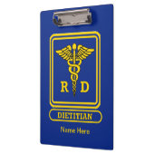 Porte-bloc Diététiste enregistré (Gauche)