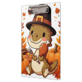 Porte-bloc Dinosaur de Thanksgiving mignon (Gauche)