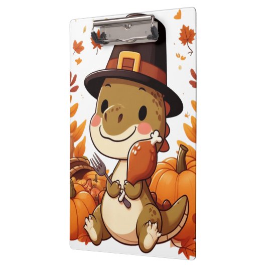 Porte-bloc Dinosaur de Thanksgiving mignon (Gauche)