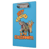Porte-bloc Dinosaure Dinosaure meilleur enseignant dans la cl (Gauche)