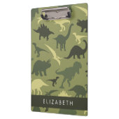 Porte-bloc Dinosaure Motif, Dinosaur Silhouette, Votre Nom (Gauche)