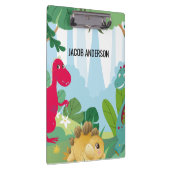 Porte-bloc Dinosaure personnalisé Retour à l'école Nom (Swatch)