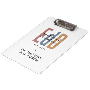 Porte-bloc Diplôme D'Études De L'EdD Personnalisé