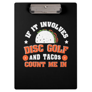 Porte-bloc Disc Golf and Tacos Count Me In