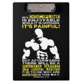 Porte-bloc DISCIPLINE - Exercice de musculation Motivation (Devant)