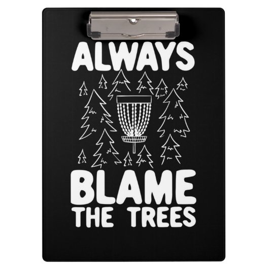 Porte-bloc Disk Golf Toujours Blâmer Les Arbres (Devant)