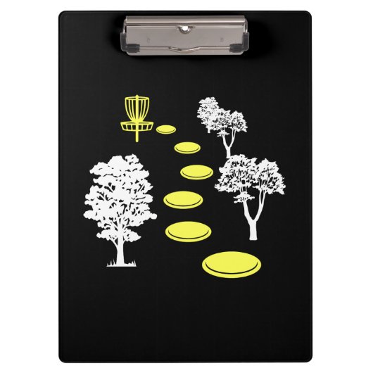 Porte-bloc Disque Golf Woods Disk Golfer cadeau (Devant)
