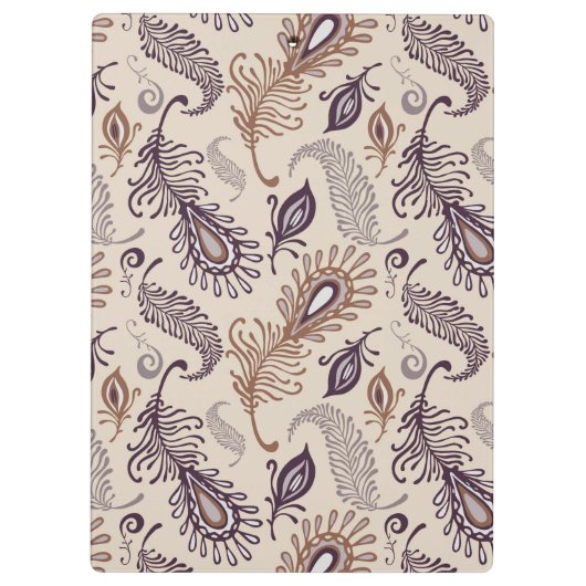 Porte-bloc Divers motif de plume (Dos)