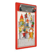 Porte-bloc DIX SEIGNEURS SAUTILLANTS Mini Bloc-Notes - Rouge (Incliné)