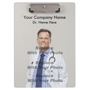 Porte-bloc Docteur Portrait Template Custom Clipboards