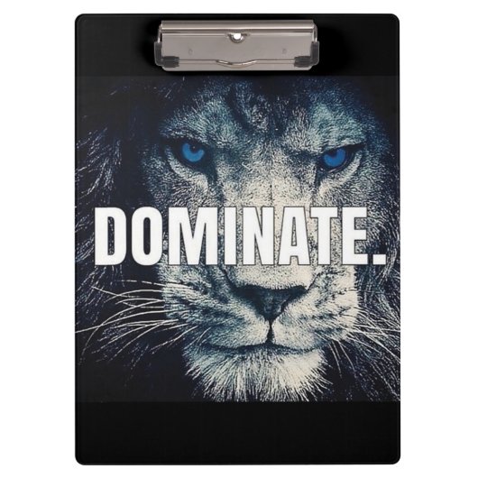 Porte-bloc Dominer - Motivation Lion (Devant)