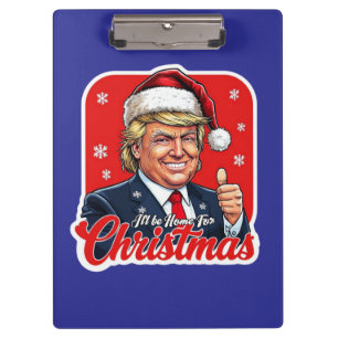 Porte-bloc Donald Trump Christmas Santa Claus Art