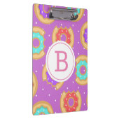 Porte-bloc Donuts et Pois colorés | Monogramme (Swatch)