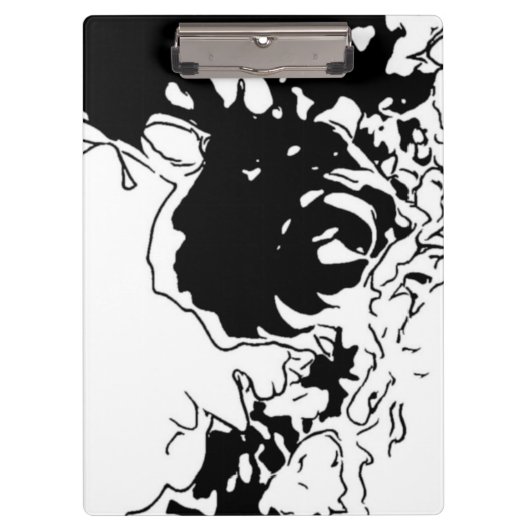 Porte-bloc Doodle de fleurs (Devant)