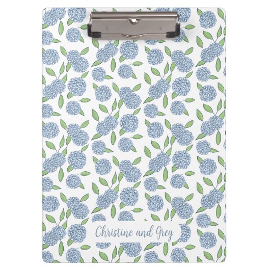 Porte-bloc Dossier Itinéraire du Wedding planner d'Hydrangée  (Devant)