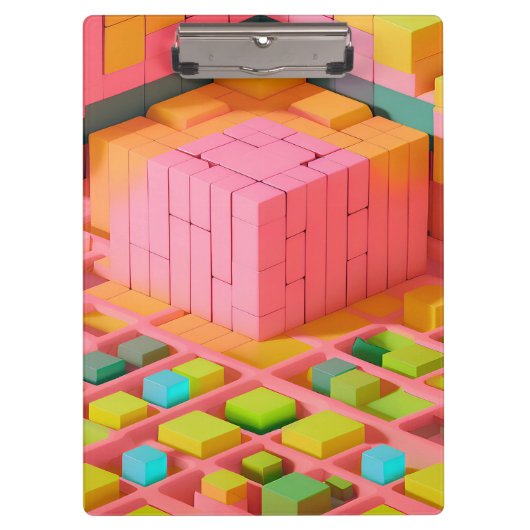 Porte-bloc Douceur aux couleurs vives (Devant)