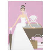 Porte-bloc Douche nuptiale assise (Dos)