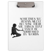 Porte-bloc Douleur silencieuse - Conception de devis émotionn (Devant)