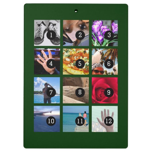 Porte-bloc Douze de vos photos font votre propre magie (Dos)