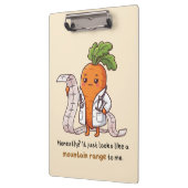 Porte-bloc Dr. Carrot ECG Funny Medical Clipboard (Gauche)