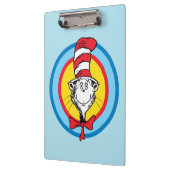 Porte-bloc Dr. Seuss | Graphisme de tête de Chat dans le Chap (Gauche)