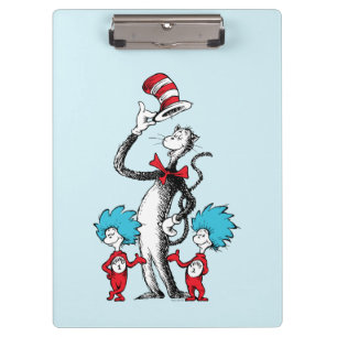 Porte-bloc Dr. Seuss Le Chat Chapeauté, Chose Un et Chose D