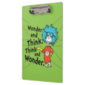 Porte-bloc Dr Seuss | Merveilleuse et réfléchis. Pensez et ét (Gauche)