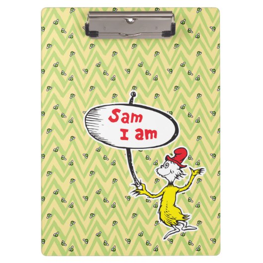 Porte-bloc Dr Seuss | Symbole de retenue Sam-I-Am (Devant)