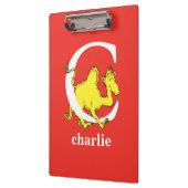 Porte-bloc Dr Seuss's ABC : Letter C - White | Add Your Name (Gauche)