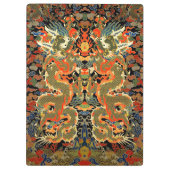 Porte-bloc Dragon asiatique chinois Art coloré (Dos)