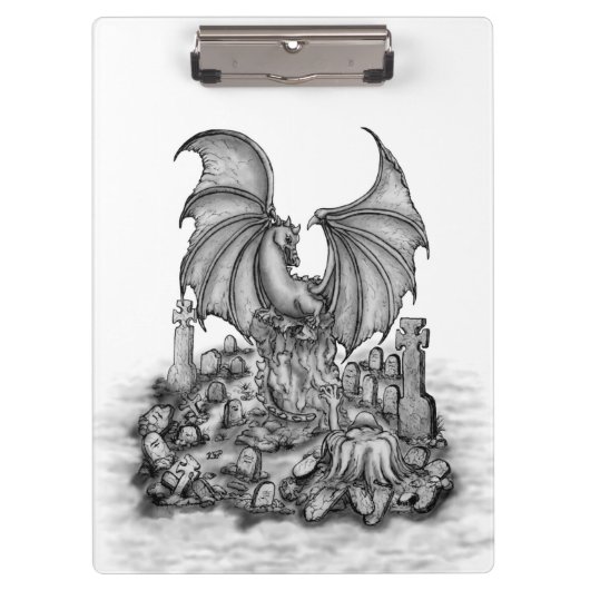 Porte-bloc Dragon avec Zombie (Devant)